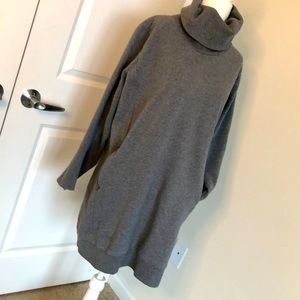 LOFT | Long Lounge Turtle Neck Sweater with Zip Close Pockets - Size XL